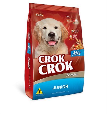 Dalpet Ração Crok Crok Cães Mix Junior 1KG