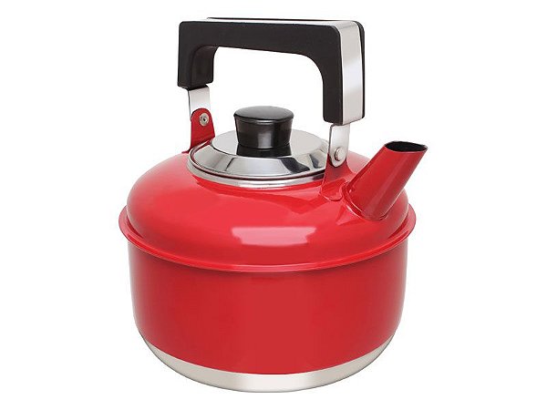 Ravinox Chaleira Inox 2 L Colors Vermelha