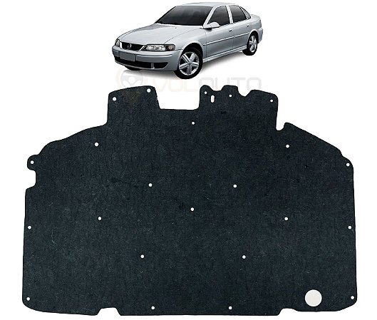 Forro Manta Acústica do Capô Chevrolet Vectra 1996 Automotiva Isolante Adesivado com Presilhas Modelo Original