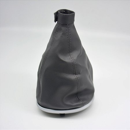 Coifa da Alavanca de Cambio Carro Fiat Palio 2012-2017 / Grand Siena 2012-2020 / Cor: CINZA (C/ BASE PRATA)