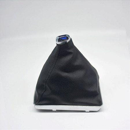 Coifa da Alavanca de Cambio Carro Chevrolet Vectra 2006 2007 2008 Base Cromada / Cor: PRETA