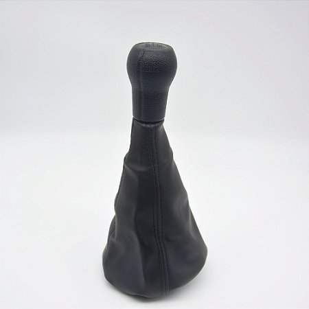 Kit Coifa de Alavanca Com Manoplas de Câmbio Carro Volkswagen Sant.98 / Gol / Parati 95 Sem Base Com Elástico Com Bola / Cor: PRETO SEM RESINA