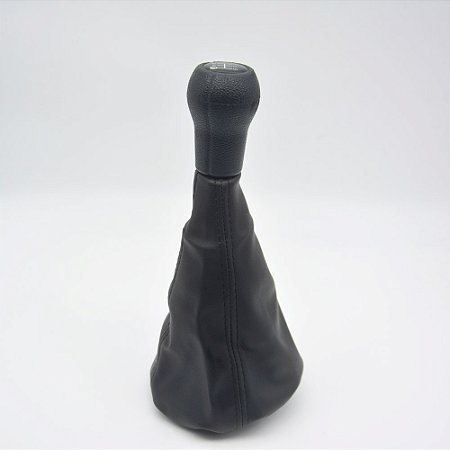 Kit Coifa de Alavanca Com Manoplas de Câmbio Carro Volkswagen Sant.98 / Gol / Parati 95 Sem Base Com Elástico Com Bola / Cor: PRETO SEM PRETA