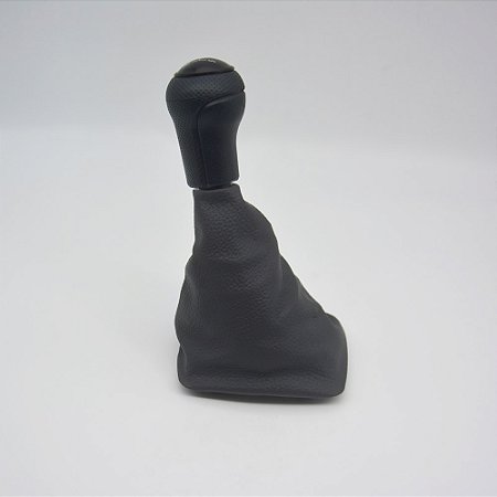 Kit Coifa de Alavanca Com Manoplas de Câmbio Carro Volkswagen Gol / Parati / Saveiro 1987-1999 Base Curta Com Bola / Cor: CINZA ARO PRETO