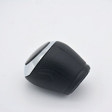 Kit Coifa de Alavanca Com Manoplas de Câmbio Carro Chevrolet Onix / Prisma 2013-2019 PRETA COM AZUL BASE PRETA / Cor: PRETA CROMADA ( ENC. PRESSÃO)