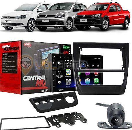 Moldura Painel Saveiro Preto Voyage G6 Centra Multimidia Ano 2013 2014 2015 2016