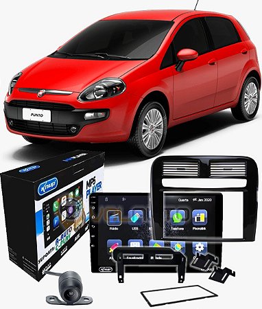 Kit Central Multimidia Painel Moldura Moldelo Punto Black Piano Ano 2008 2009 2010 2011 2012