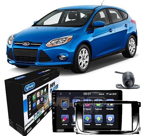 Moldura Painel Black Piano Multimidia Ford Focus Ano 2009 2010 2011 2012 2013
