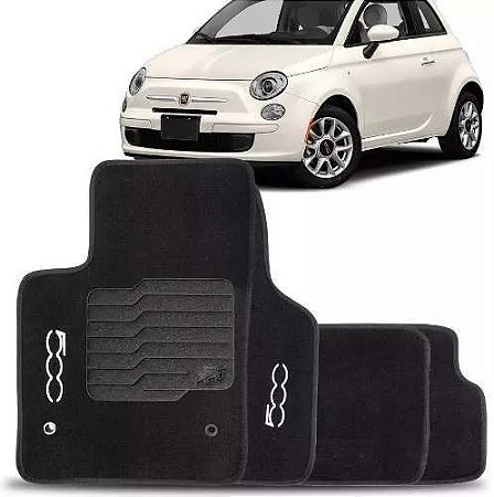 Jogo Tapete Fiat 500 2010 2011 2012 2013 2014 2015 Carpete