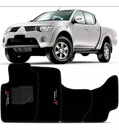 Jogo De Tapete Carpete L200 Triton 2008 A 2015 Personalizado