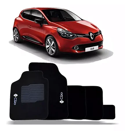 Jogo De Tapete Carpete Bordado Renault Clio 1996 A 2018