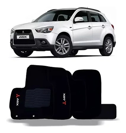 Jogo De Tapete Carpete Mitsubishi Asx Bordado 2010 A 2018