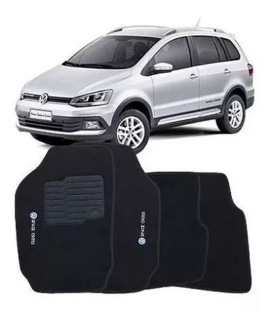Jogo De Tapetes Vw Space Cross Carpete Bordado Personalizado