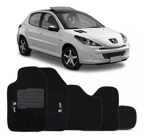 Jogo de Tapete Peugeot 207 2007 Até 2018