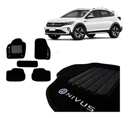 Jogo Tapete Carpete Novo Volkswagen Nivus 2020 2021 2022 2023