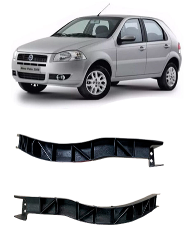Suporte Par Guia Para-choque Palio 2004-2017 Farol Dianteiro