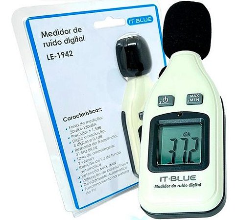 Decibelímetro Digital Medidor De Som Ruído Barulhos Elevados
