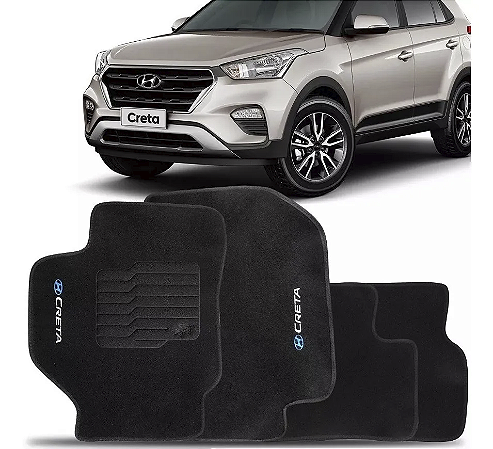 Tapete Creta Em Carpete Preto Bordado 2017 2018...