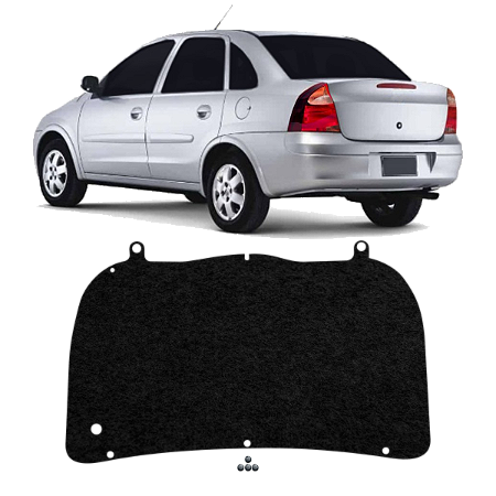Forro Tampa Porta Malas Chevrolet Corsa 2003 A 2012 + Presilhas