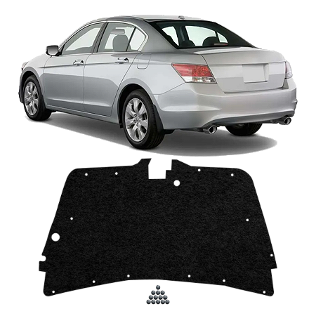 Forro Tampa Porta Malas Honda Accord 2008 A 2012 + Presilhas