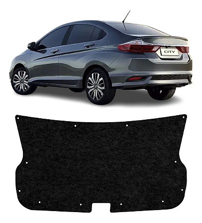 Forro Tampa Porta Malas Honda City 2015 Até 2021+ Presilhas