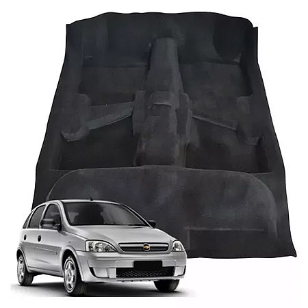 Forração Carpete Moldado Gm Corsa Montana 2002 A 2013 Preto