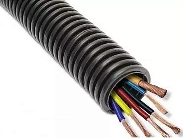 Kit 39 Rolos Espaguete Tubo Corrugado Anti Chamas 12,7mm 1/2 De 100 Metros