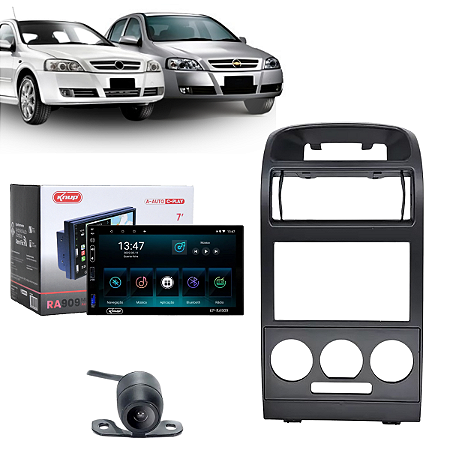 Sistema Multimídia Android Espelhamento Painel Preto Câmera Ré Astra 1998 1999 2000 2001 2002 2003 2004 2005 2006 2007 2008 2009 2010 2011