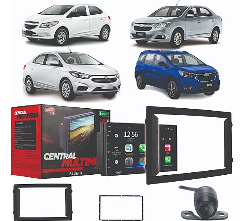 Painel Multimidia Onix Prisma Cobalt Spin 2012 2013 2014 2015 2016 2017 2018 2019