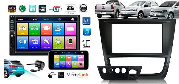 Kit Multimidia Mp5 Bluetooth Volkswagen Gol Saveiro Voyage G6