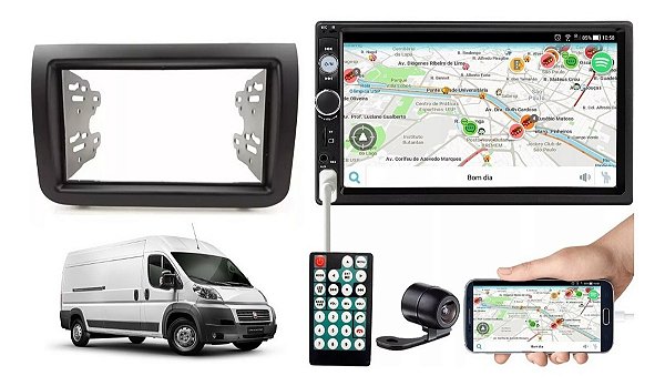 Central Mp5 Multimídia Bluetooth Fiat Ducato 2018 2019 2020 2021