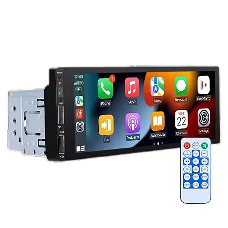 Central MP5 Universal 1 Din Carplay Android Auto 6.86 Rádio