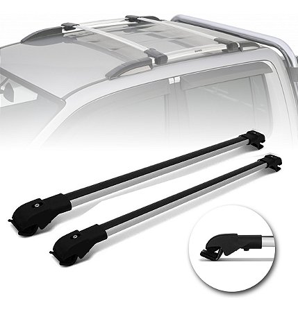 Travessa Aluminio Rav4 2010 Até 2012 Larga Prata