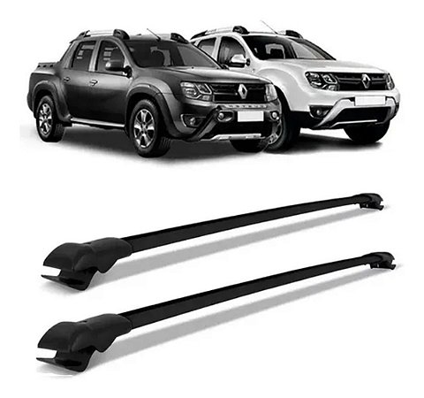 Travessa Aluminio Duster Oroch 2016 Até 2019 Slim  Preto