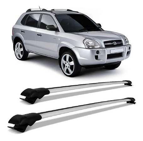 Travessa Aluminio Tucson 2004 Até 2017 Slim Prata