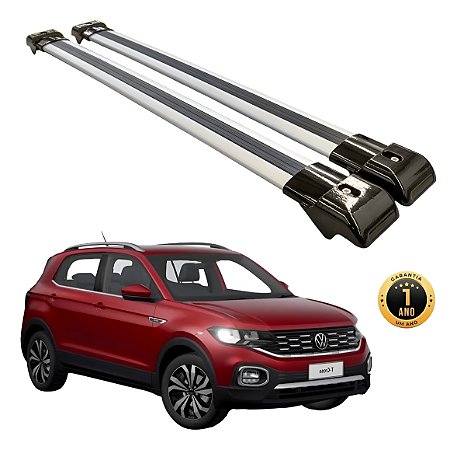 Travessa Aluminio T-cross S/teto Larga C/pont Aluminio 2019 Até 2022