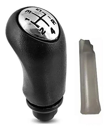 Bola De Câmbio Marcha Alavanca Logan Sandero Megane Duster Tampa Cromada Com Bucha