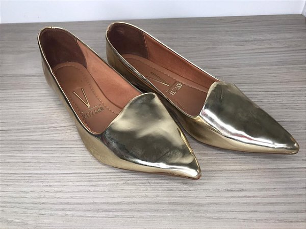 sapatilha vizzano dourada