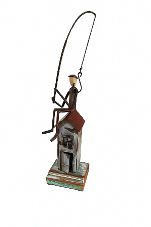 Escultura "Pescador de Mim" – Peça Única