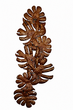 Costela-de-Adão Decorativa em Aço Corten 110x50 cm – Rústica Envelhecida