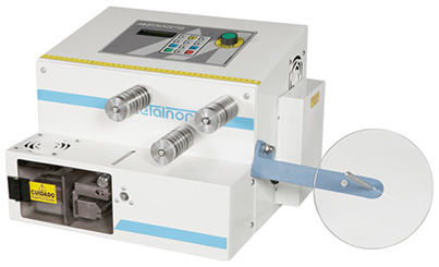 Maquina de cortar aviamentos a quente pneumatica mede/corta/solda MARCA: METALNORTE  / MODELO: MAC-55