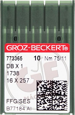 Agulha DBx1 11 para costura reta cabo fino MARCA: Groz Beckert / MODELO: DBx1 11