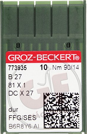 Agulha DCx27 14 MARCA: Groz Beckert / MODELO: DCx27 14