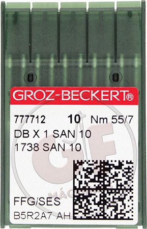 Agulha DBx1 07 (San 10) MARCA: Groz Beckert / MODELO: DBx1 07 San 10