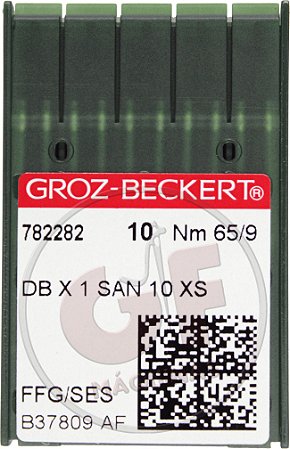 Agulha DBx1 09 (San 10) para costura reta cabo fino MARCA: Groz Beckert / MODELO: DBx1 09 San 10
