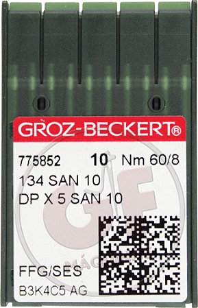 Agulha DPx5 08 (San 10) MARCA: Groz Beckert / MODELO: DPX5 08 San 10