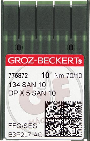 Agulha DPx5 10 (San 10) MARCA: Groz Beckert / MODELO: DPx5 10 San 10