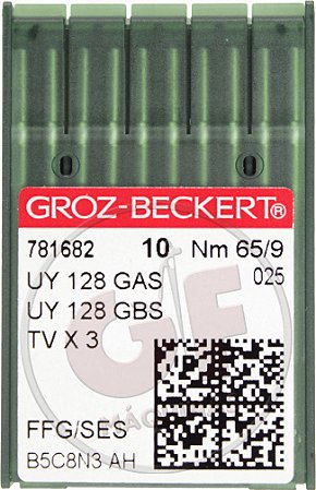 Agulha UYx128 09 para galoneira MARCA: Groz Beckert / MODELO: UYx128 09