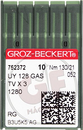 Agulha UYx128 21 para galoneira MARCA: Groz Beckert / MODELO: UYx128 21