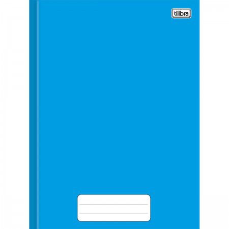 Caderno Brochura Capa Dura 1/4 Tilibra Pepper Azul 14cm x 20cm R.230146 Com 80 Folhas